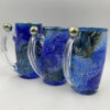 Blue Starry Night Mug Marble handle - Image 3