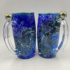 Blue Starry Night Mug Marble handle - Image 4