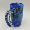 Blue Starry Night Mug Dragon Back Handle