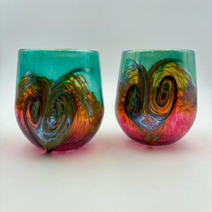 Rainbow Swirl Stemless